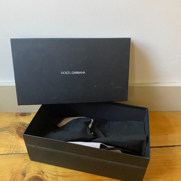 Dolce and Gabbana Sling Back Pumps - Suede and Leather - Picture 2 of 10